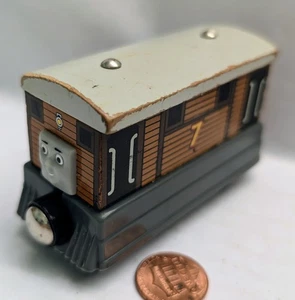 Thomas and Friends.TOBY Tram.Wooden Railway Train 7 Tank Engine Magnetic - Picture 1 of 3
