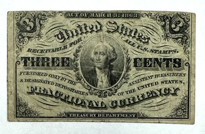Third Issue 3c Fractional Currency FR.# 1226 - Image 1 of 2