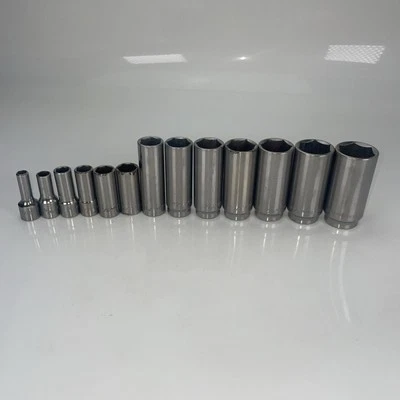 MATCO TOOLS  3/8" DRIVE 13 PIECE SAE 6 POINT DEEP SOCKET SET 1/4”- 1” - Image 1 of 4