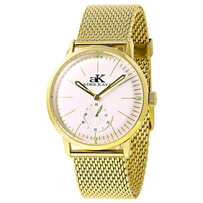 Adee Kaye Men's Adore Gold-Tone Stainless Steel Watch Japan Movement - AK9044-MG - Image 1 of 4