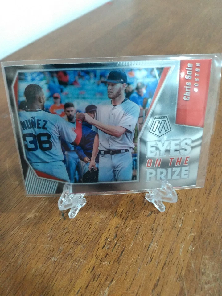 2021 Panini Mosaic Eyes on the Prize #7 Chris Sale - Boston Red Sox  - Image 1 of 2