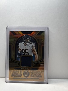 2023 PANINI GOLD STANDARD COLE KMET GOLD RUSH MEMORABILIA 222/299 CHICAGO BEARS