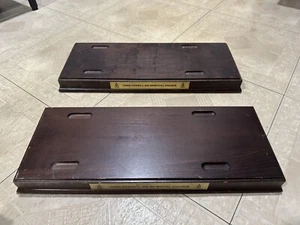Set of two 1:16 Danbury Mint 1929 Cord L29 Special Coupe Wood Display .Base Only - Picture 1 of 3