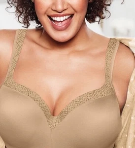 Playtex Secrets Women’s Nude Underwire Balconette T-Shirt Bra Style 4823 38D - Picture 1 of 10