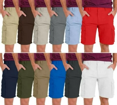 Men's Summer Cargo Shorts Regular-Fit Relaxed Designed Premium Cotton Half Pant - Image 1 of 4