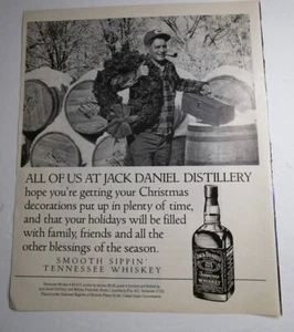 Jack Daniels Magazine Advertisement Print AD Ephemera Barware Decor Brewerianna - Picture 1 of 2
