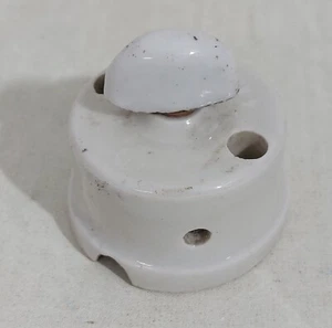 37496 Interruttore vintage in ceramica bianco - Picture 1 of 5