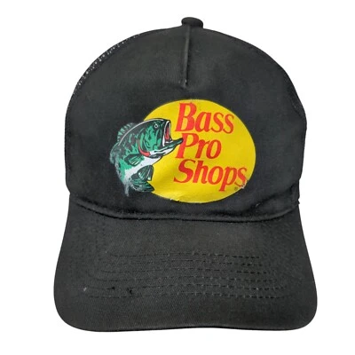 Бейсболка Bass Pro Shops бейсболка водитель грузовика черная сетка OSFM задняя 6 панелей ушла на рыбалку - Изображение 1 из 4