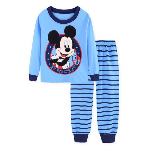 Mickey Mouse Boys pjs pyjamas long sleeve sleepwear blue size 1-6 in AU stock