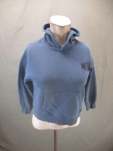 ZARA Size 8 Kids Unisex Blue Cotton Blend Front Pocket Fleece Lined Hoodie 694 - Picture 1 of 10