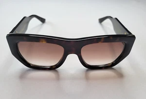 EMMANUELLE KHANH SILENCIO 36 DARK HAVANA CAT EYE SUNGLASSES HANDMADE IN FRANCE - Picture 1 of 10