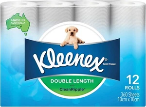Double Length Toilet Paper, 12 Rolls, Soft, 1x12 Pack, New - Picture 1 of 5