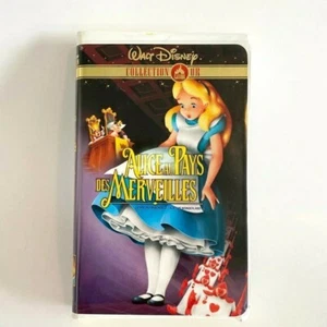VHS Disney Gold Collection FRENCH Alice aux Pays des Merveilles Animation Movie - Picture 1 of 4