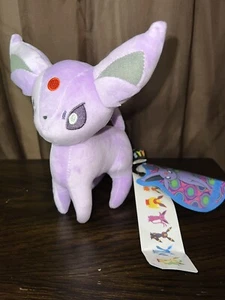 Espeon Plush Eevee Evolution Purple Mew With Tag - Picture 1 of 4