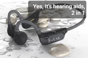 Bone Conduction Hearing Aids, 2 In one Bone Conduction Bluetooth Hearing Aids - Picture 1 of 15