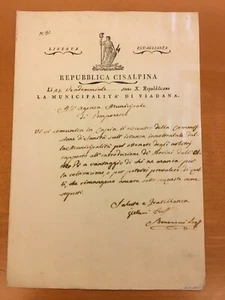 Documento della Repubblica Cisalpina - Foto 1 di 1