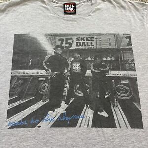 Official Run DMC Beats to the Rhyme 2008 Skee Ball Gray T-Shirt Men’s Size XL