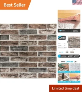 Self-Adhesive 3D Faux Brick Wall Panels 20-Pack - Stain-Resistant & Safe - Picture 1 of 11