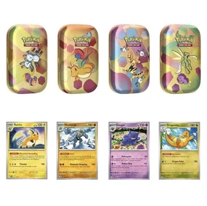 Pokémon 4 Mini Tins + 4 Promo Cards Bundle - 151 SAMS CLUB EXCLUSIVE IN-HAND NEW - Picture 1 of 1