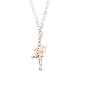 Tinkerbell Pendant Necklace 20" Stainles Steel Chain UK Stock Homemade - Picture 1 of 3