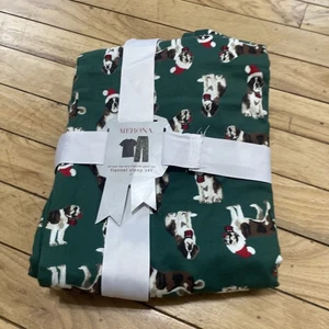 Pantalones de pijama de franela para dormir Navidad Papá Noel perros hombres XL 280626 Target 2012 NUEVO - Imagen 1 de 11