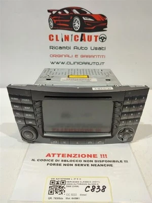 AUTORADIO PER MERCEDES Classe E Berlina W211 2° Serie A2118700089 648961 (07>) - Immagine 1 di 4