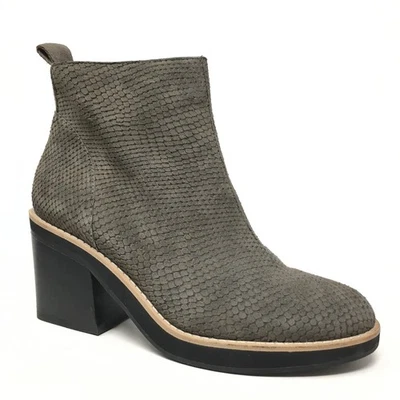 Eileen Fisher Ozma Botines Zapatos Mujer Talla 8.5 Taupe Estampado Serpiente Foto 1 de 4