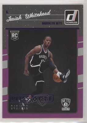 2016 Panini Donruss Rookies Press Proof Purple /199 Isaiah Whitehead Rookie RC - Image 1 of 2