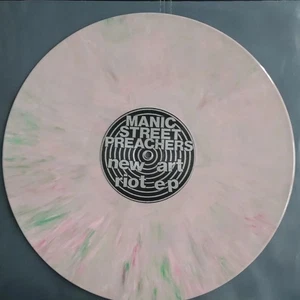 Manic Street Preachers New Art Riot Limited Pink Splatter Vinyl First Pressing - Picture 1 of 3