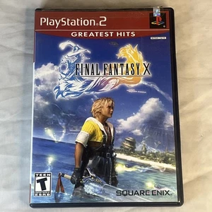 Final Fantasy X (PlayStation 2, 2001) Cib Complete With Manual Greatest Hits - Picture 1 of 3