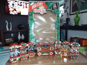 De colección. Mr. Christmas Holiday Carousel 6 caballos 21 villancicos luces de música•Caja abierta - Imagen 1 de 14
