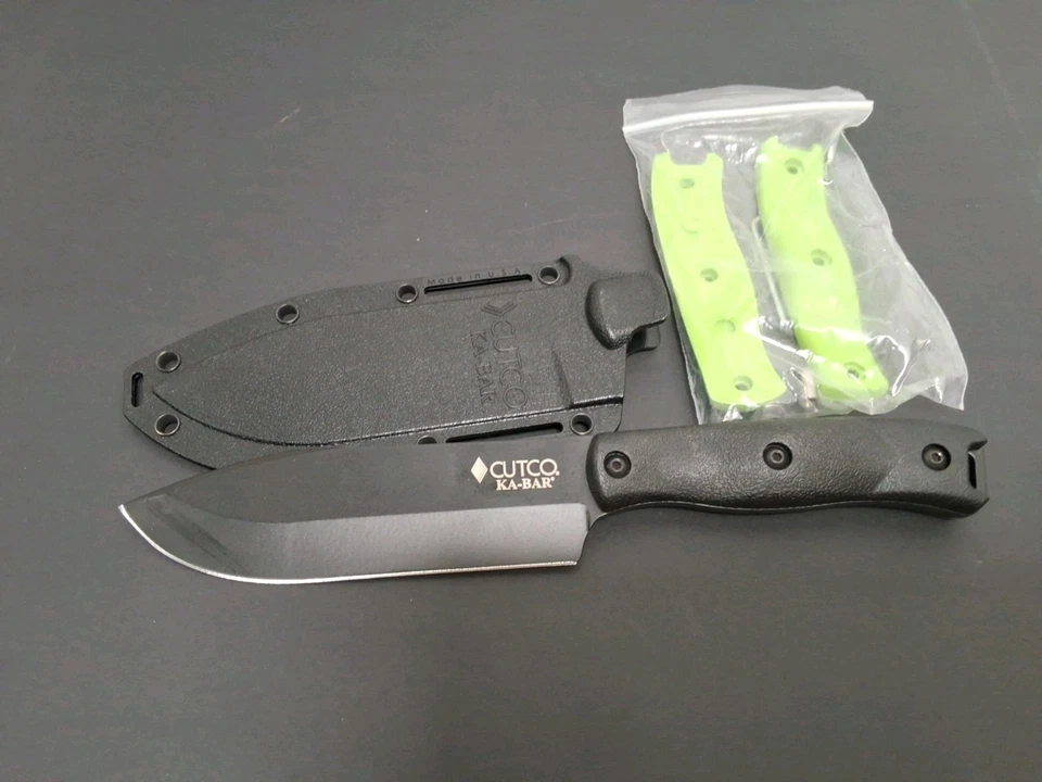 Cuchillo de caza negro CUTCO KA-BAR 5726 Outdoorsman con funda Foto 1 de 4