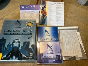 Deus Ex: Edición Juego del Año (PC, 2001) Big Box CIB - Raro Artículo de Coleccionista - Imagen 1 de 8