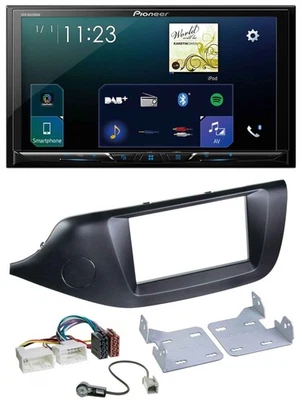 Pioneer MP3 Bluetooth USB 2DIN DAB Autoradio für Kia Ceed (ab 12) schwarz - Bild 1 von 4