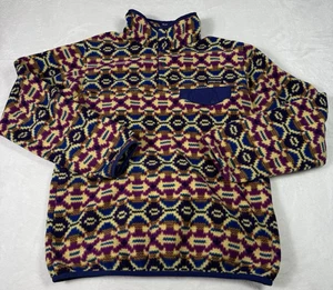 Patagonia Synchilla Snap-T Fleece Pullover Womens Small Aberdeen Aztec Geometric - Picture 1 of 8