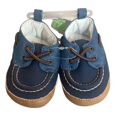 Zapatos sin cordones Carter's Infantil Bebé Niño Azul Talla 1 (0-3) Meses Nuevos con etiquetas Foto 1 de 4