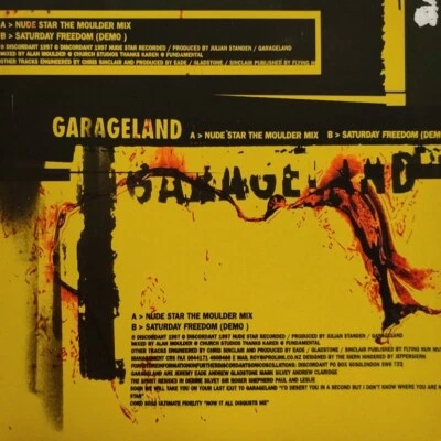 Garageland-Nude Star The Moulder Mix Vinyl 7" Single.1997 Discordant CORD S010. - Image 1 of 4