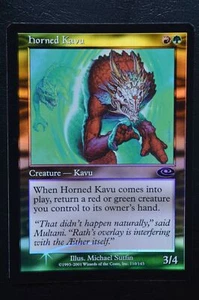 Magic The Gathering MTG Horned Kavu Foil Planeshift LP Ligeramente Reproducido - Imagen 1 de 2