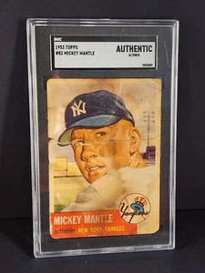 Topps 1953 - #82 Mickey Mantle auténtico alterado - Imagen 1 de 2