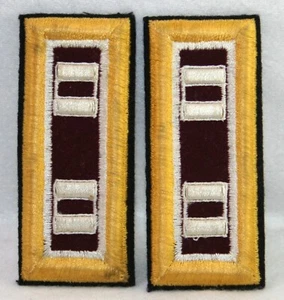 Vintage Vanguard US ARMY Medical Corps CAPTAIN Shoulder Board Pair - Picture 1 of 2