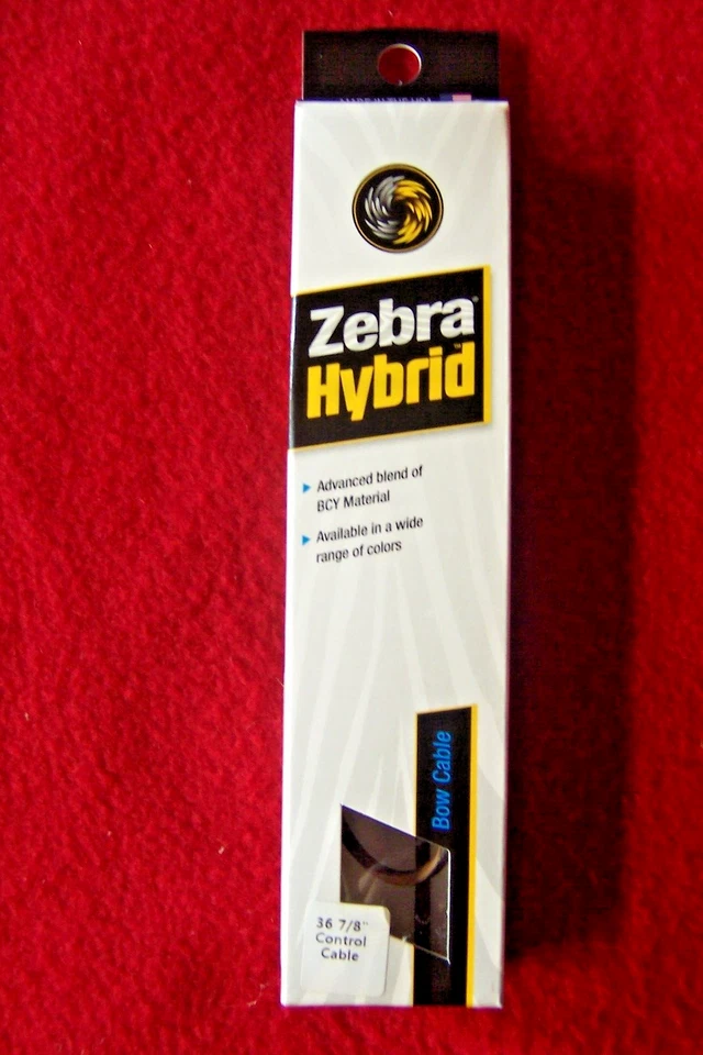 36-7/8" Compound Bow Zebra Control Cable Black Brown Deer Hunting Strings NEW - Image 1 of 1