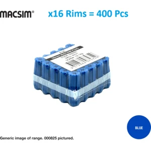 Macsim x16 rims of 25pcs FRAME Box BLUE Wall Plugs 8mm X 25mm - 400 Pcs - Picture 1 of 5