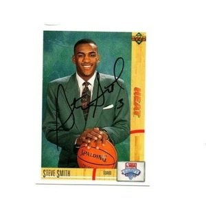 Steve Smith signed autograph 1991-92 Upper Deck ROOKIE basketball card MSU Heat! - Picture 1 of 1