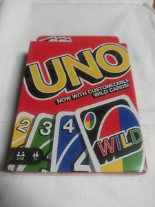 UNO With Customizable Wild Cards Mattel Classic Card Game Games Board - Picture 1 of 2