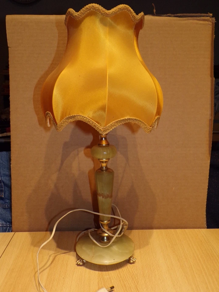 Lampe de table vintage style onyx ( 46 cm de haut ) - Photo 1/4