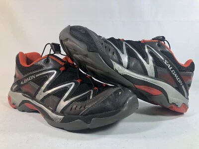 Salomon Contagrip Style 145464 Black/Red/Silver Men’s Size 5 - Photo 1/4