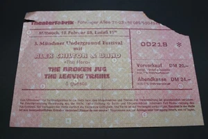 Altes Konzertticket - Alex Chilton Band - Theaterfabrik Unterföhring - 10.2.1988 - Imagen 1 de 2