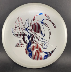 NEW - Discraft Big Z Buzzz 174+g White w/ red/white/blue foil Midrange Golf Disc - Picture 1 of 5