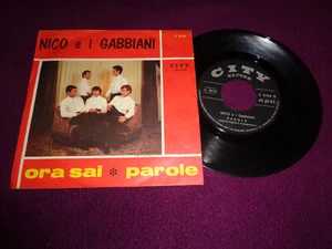 SP NICO E I GABBIANI / ORA SAI / CITY C 6189 ITALY PRESS POP ROCK BEAT 1967 - Picture 1 of 1