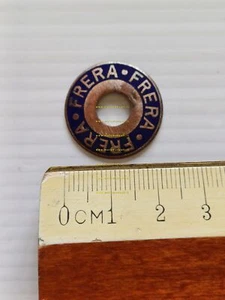 Frera biciclette fregio smaltato stemma patacchino manubrio originale - Picture 1 of 2